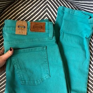 Fossil Aqua Skinny Jeans